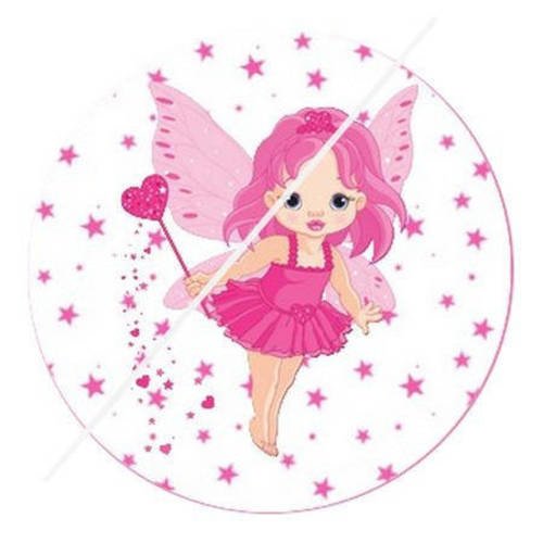 Cabochon résine a coller 25 mm fée étoiles 4 