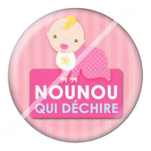 Cabochon résine a coller 25 mm pour nounou d8 