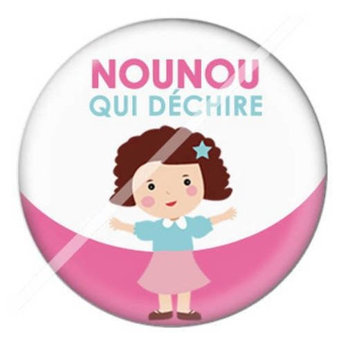 Cabochon résine a coller 25 mm pour nounou d3 