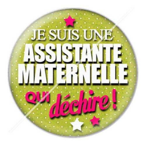 Cabochon résine a coller 25 mm assistante maternelle 1 