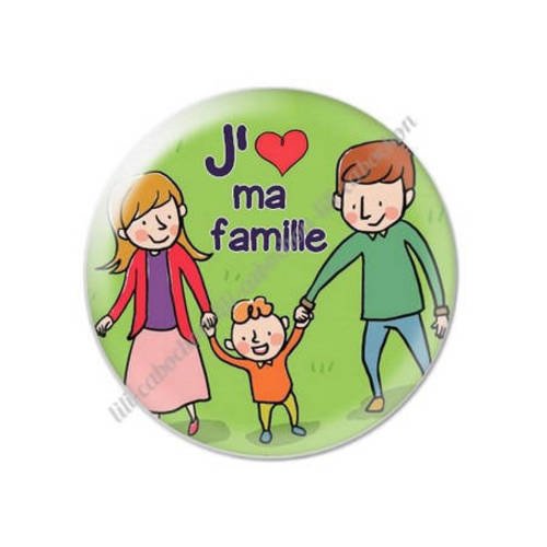 Cabochon résine a coller 25 mm famille 3 