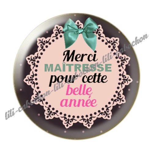 Cabochon résine a coller 25 mm maîtresse i52 