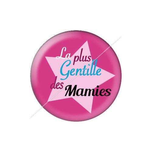 Cabochon résine a coller 25 mm mamie j40 