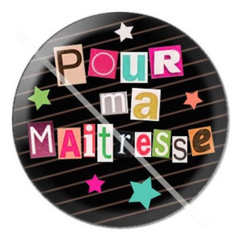 Cabochon résine a coller 25 mm pour maîtresse a10 