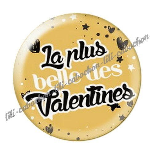 Cabochon résine a coller 25 mm je t'aime amour 11 