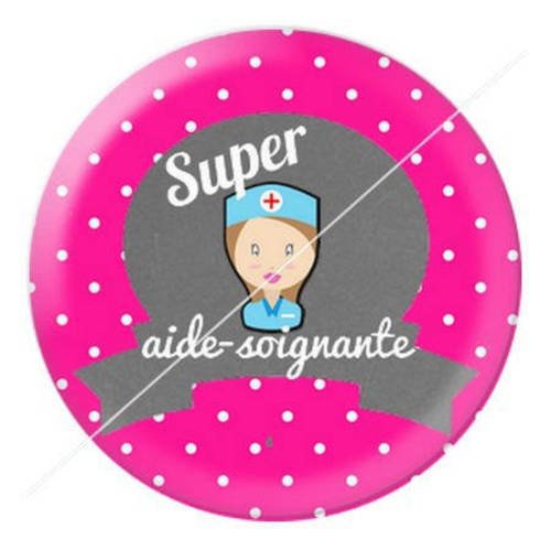 Cabochon résine a coller 25 mm aide-soignante 6 