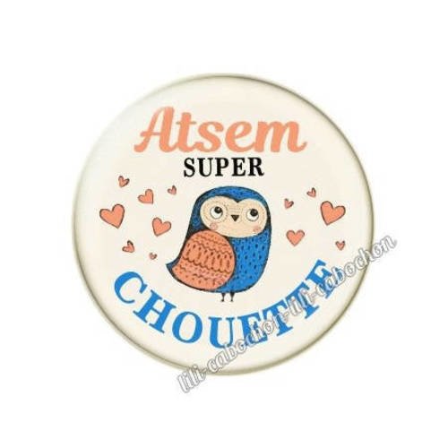 Cabochon résine a coller 25 mm pour atsem m12 