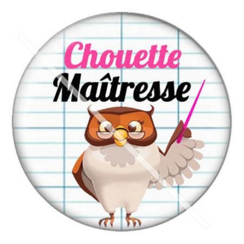 Cabochon résine a coller 25 mm pour maîtresse a12 