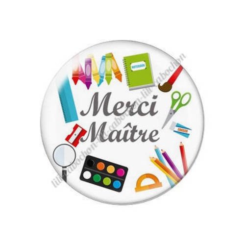 Cabochon résine a coller 25 mm maître k55 