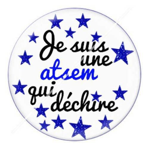 Cabochon résine a coller 25 mm pour atsem c7 