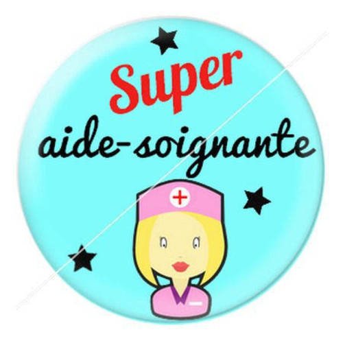 Cabochon résine a coller 25 mm aide-soignante 7 
