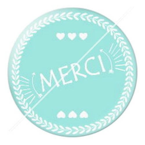 Cabochon résine a coller 25 mm merci 3 