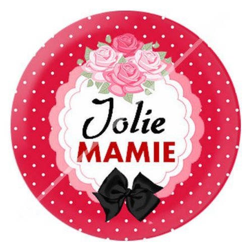 Cabochon résine a coller 25 mm pour mamie 3 