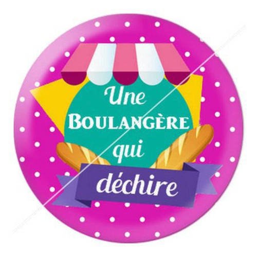 Cabochon résine a coller 25 mm patissière boulangère 4 