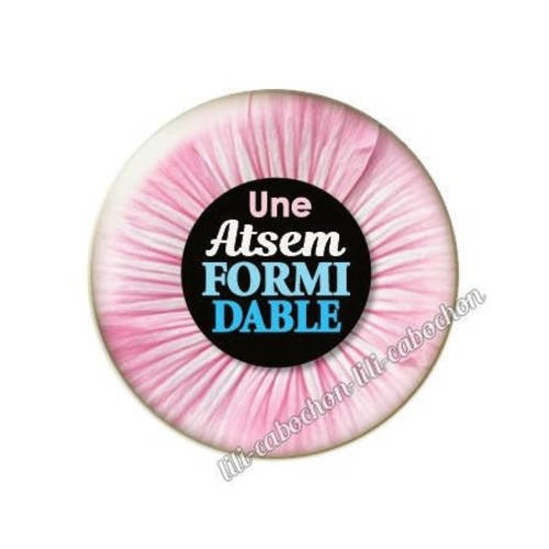 Cabochon résine a coller 25 mm pour atsem m13 