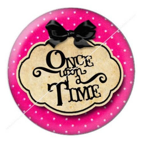 Cabochon résine a coller 25 mm once upon a time 11 