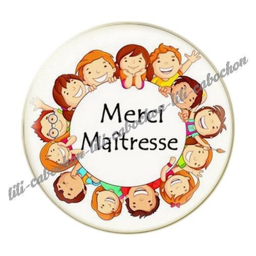 Cabochon résine a coller 25 mm maîtresse i66 