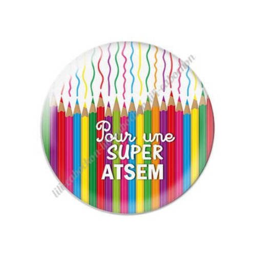 Cabochon résine a coller 25 mm pour atsem k28 