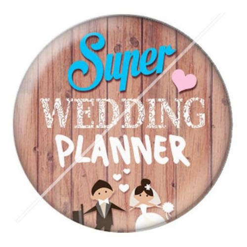 Cabochon résine a coller 25 mm wedding planner 7 
