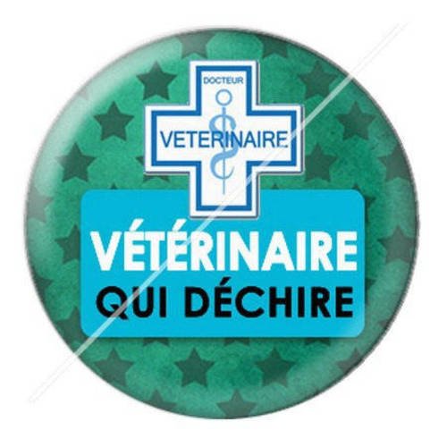 Cabochon résine a coller 25 mm vétérinaire 10 
