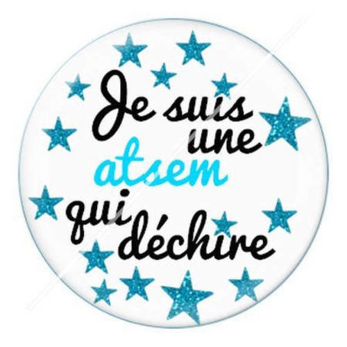 Cabochon résine a coller 25 mm pour atsem c11 