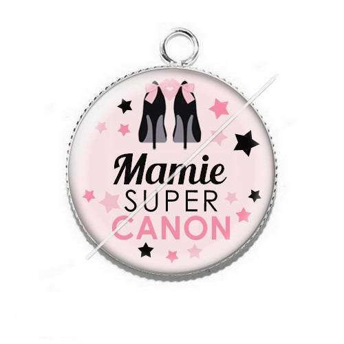 Pendentif cabochon résine pour mamie j28 
