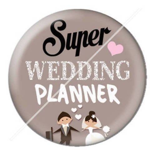 Cabochon résine a coller 25 mm wedding planner 9 