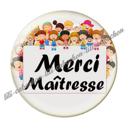 Cabochon résine a coller 25 mm maîtresse i65 