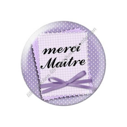 Cabochon résine a coller 25 mm maître k58 