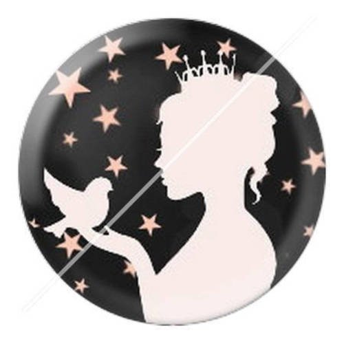 Cabochon résine a coller 25 mm fille fille étoile fée 9 