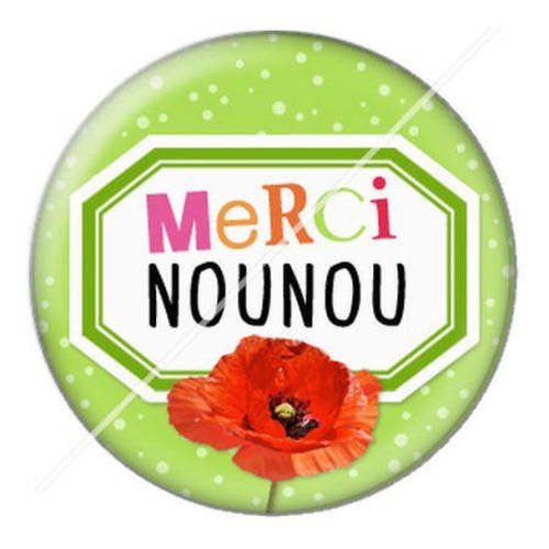 Cabochon résine a coller 25 mm nounou f1 