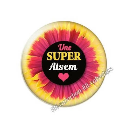 Cabochon résine a coller 25 mm pour atsem m16 