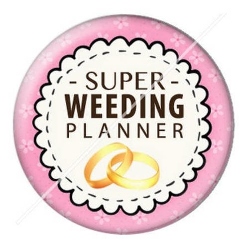Cabochon résine a coller 25 mm wedding planner 11 