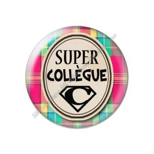 Cabochon résine a coller 25 mm super collègue 51 