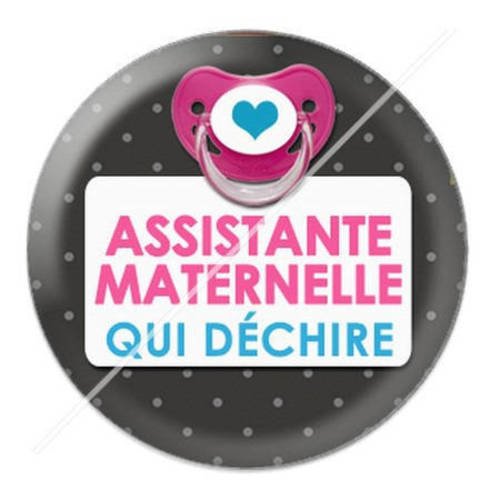 Cabochon résine a coller 25 mm assistante maternelle 13 