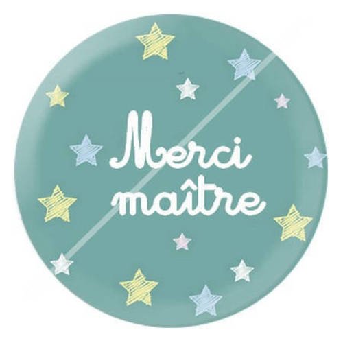 Cabochon résine a coller 25 mm merci maître 3 