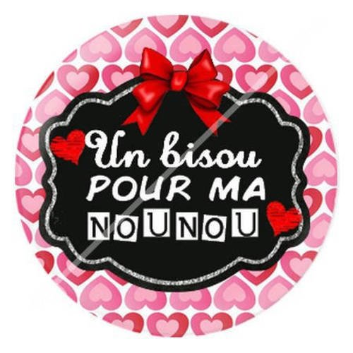 Cabochon résine a coller 25 mm pour nounou 7 