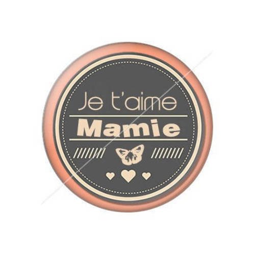 Cabochon résine a coller 25 mm mamie j5 