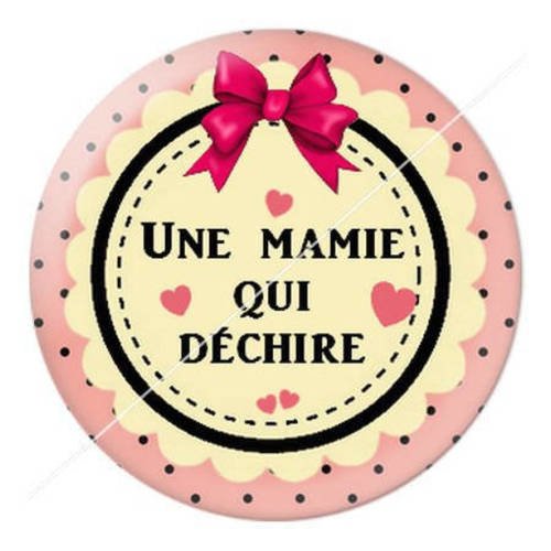 Cabochon résine a coller 25 mm pour mamie 4 