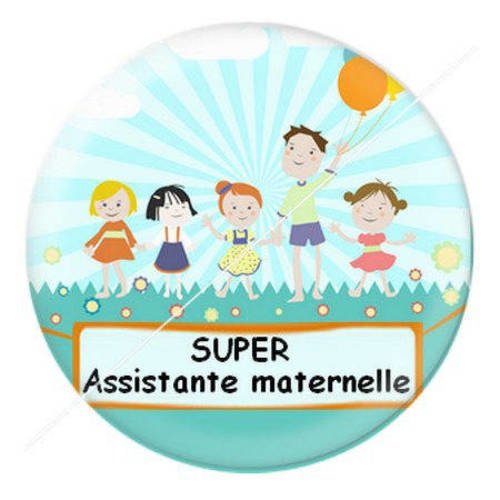 Cabochon résine a coller 25 mm merci assistante maternelle 14 
