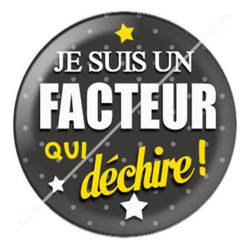 Cabochon résine a coller 25 mm facteur qui déchire 8 