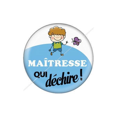 Cabochon résine a coller 25 mm maîtresse j2 