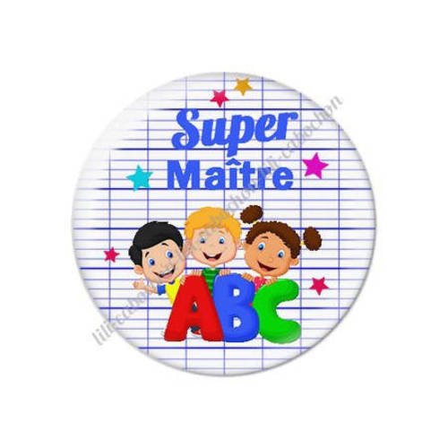 Cabochon résine a coller 25 mm maître k24 