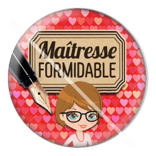 Cabochon résine a coller 25 mm pour maîtresse a21 