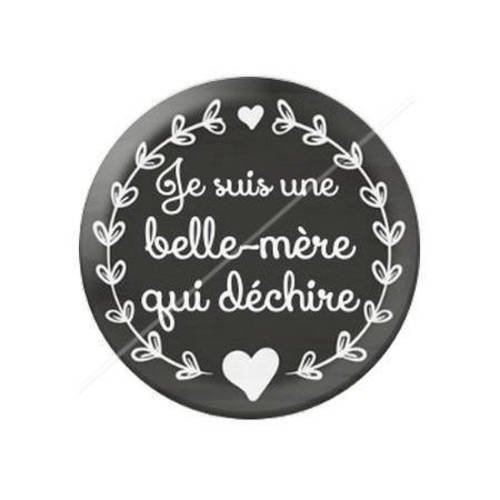 Cabochon résine a coller 25 mm belle mère 1 