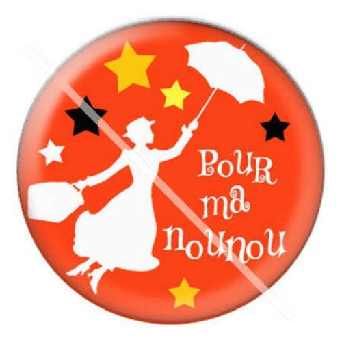 Cabochon résine a coller 25 mm pour nounou a13 