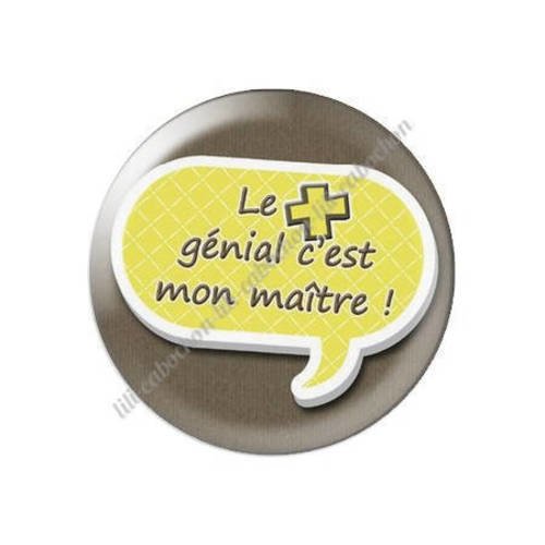 Cabochon résine a coller 25 mm maître s26 