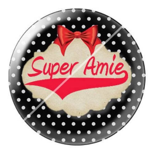 Cabochon résine a coller 25 mm ma meilleure amie 13 