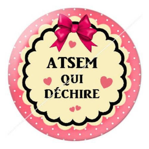 Cabochon résine a coller 25 mm pour atsem f11 