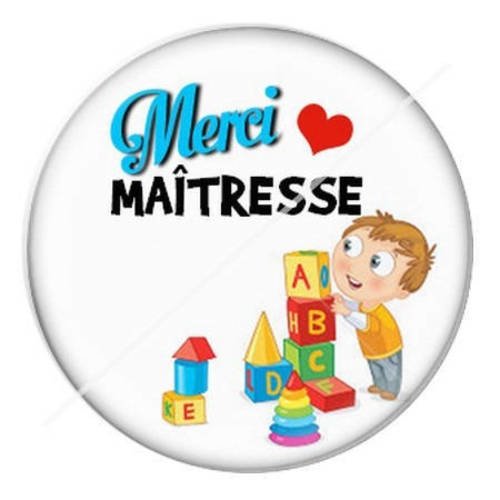 Cabochon résine a coller 25 mm pour maîtresse b4 